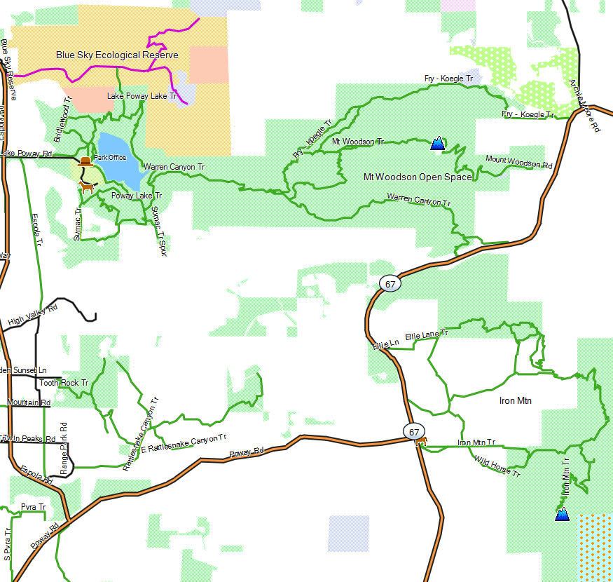 Poway - California Trail Map