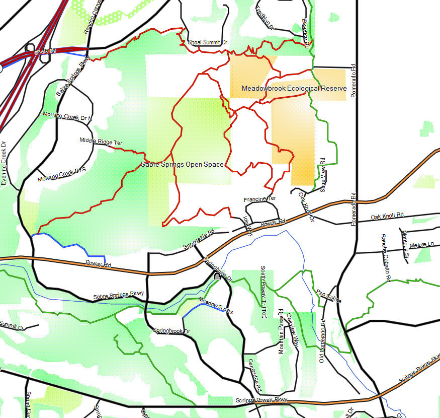 Sabre Springs California Trail Map