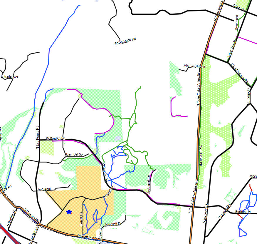 San Marcos North Map