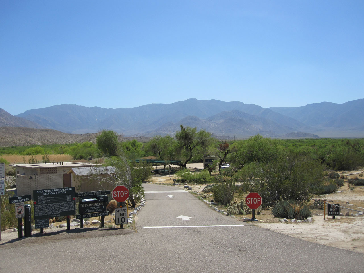Vallecito Regional Park California Trail Map