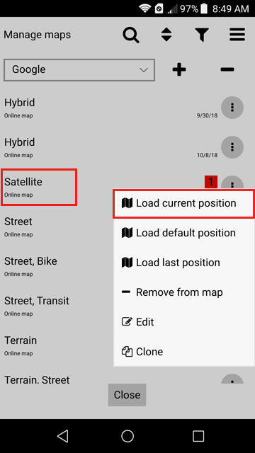 Cartograph Map Setting - California Trail Map