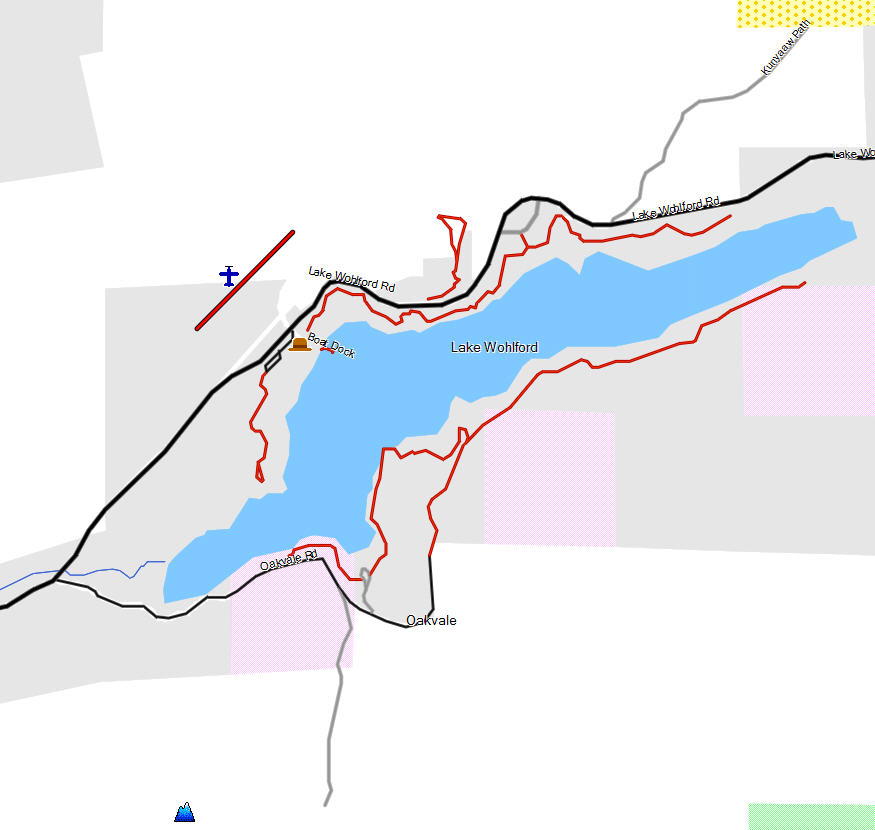 Lake Wohlford California Trail Map
