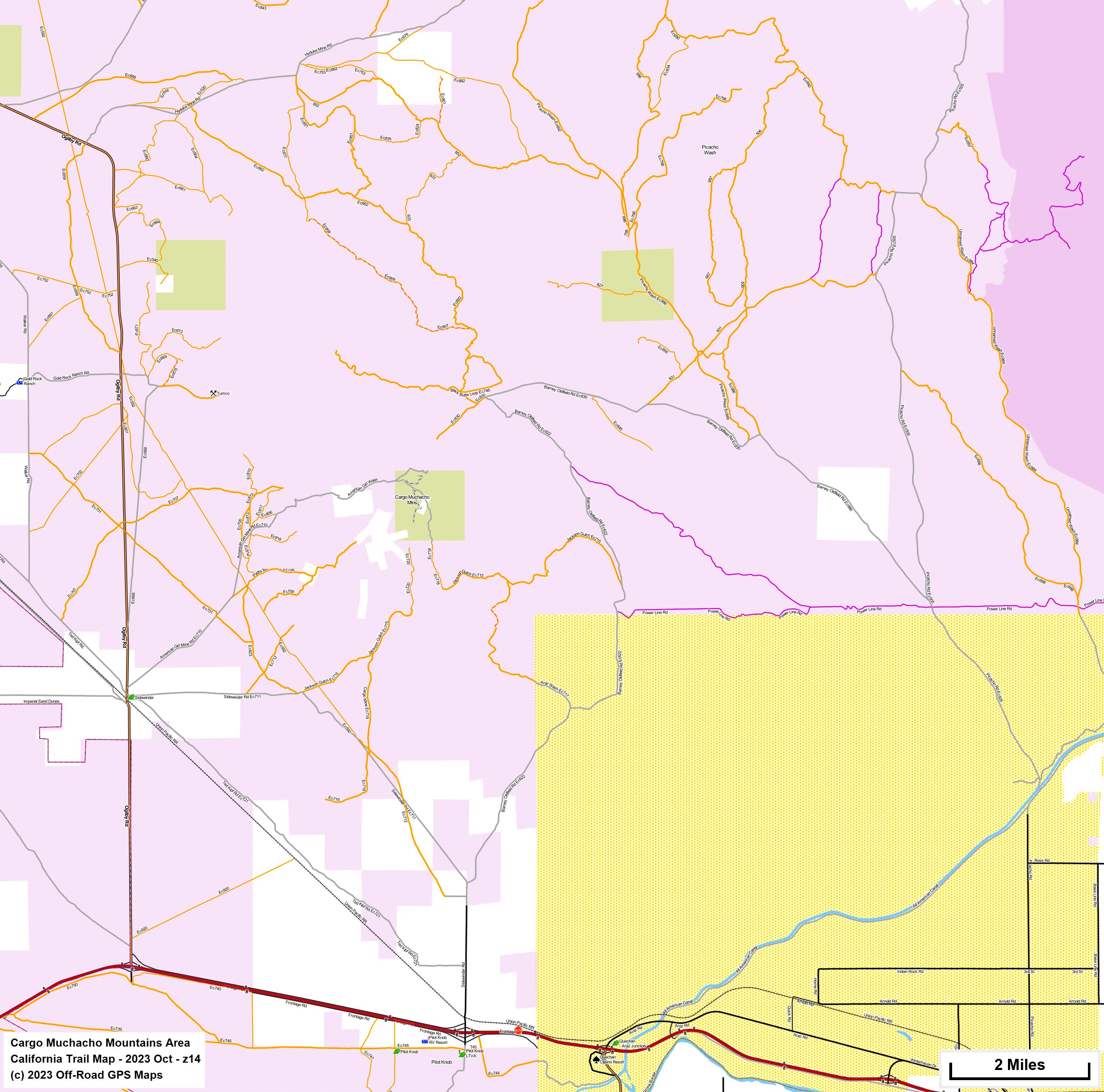 Cargo Muchacho Mountains Area z 14