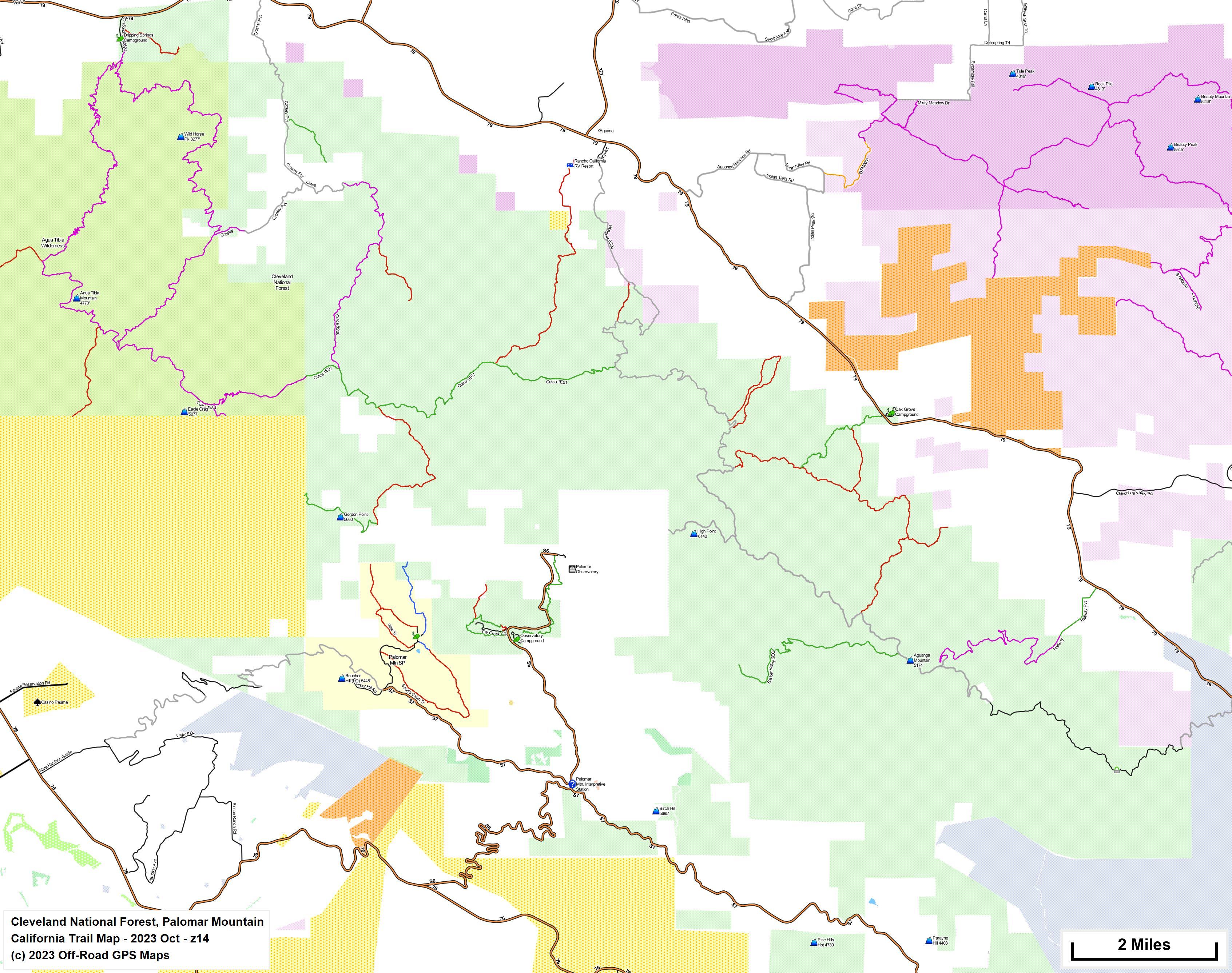 Cleveland National Forest, Palomar Mountain z 14