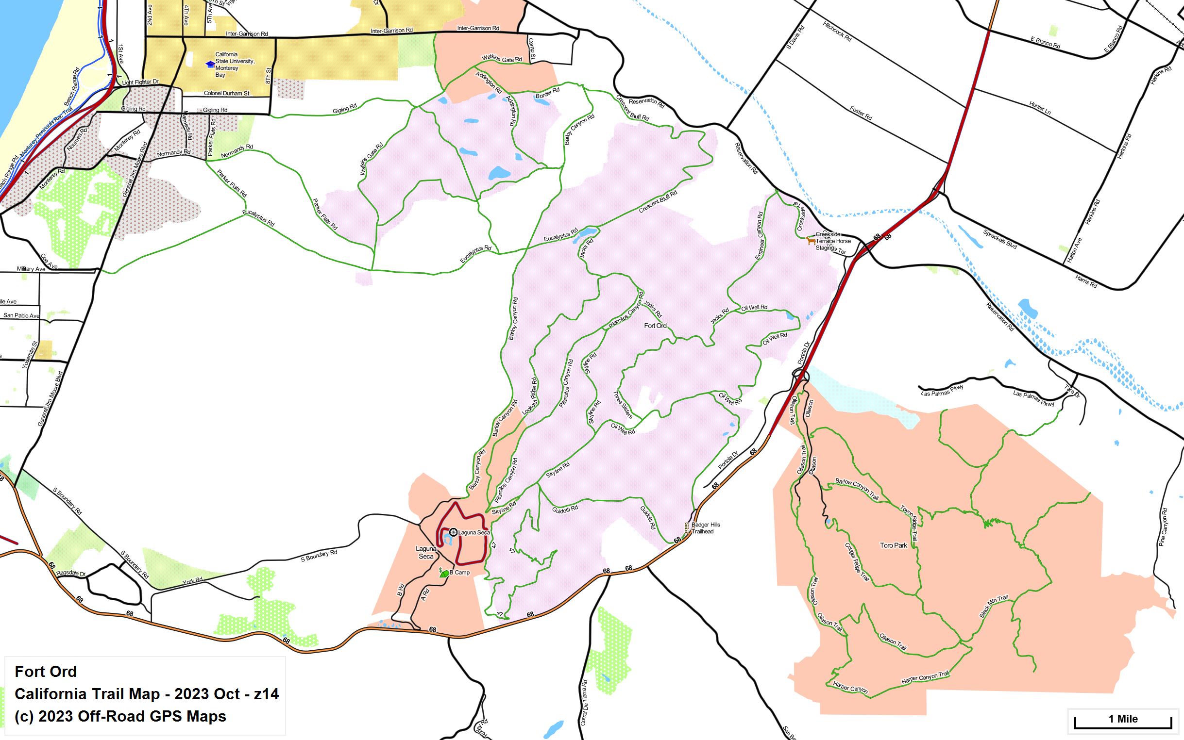 Fort Ord Map 14 