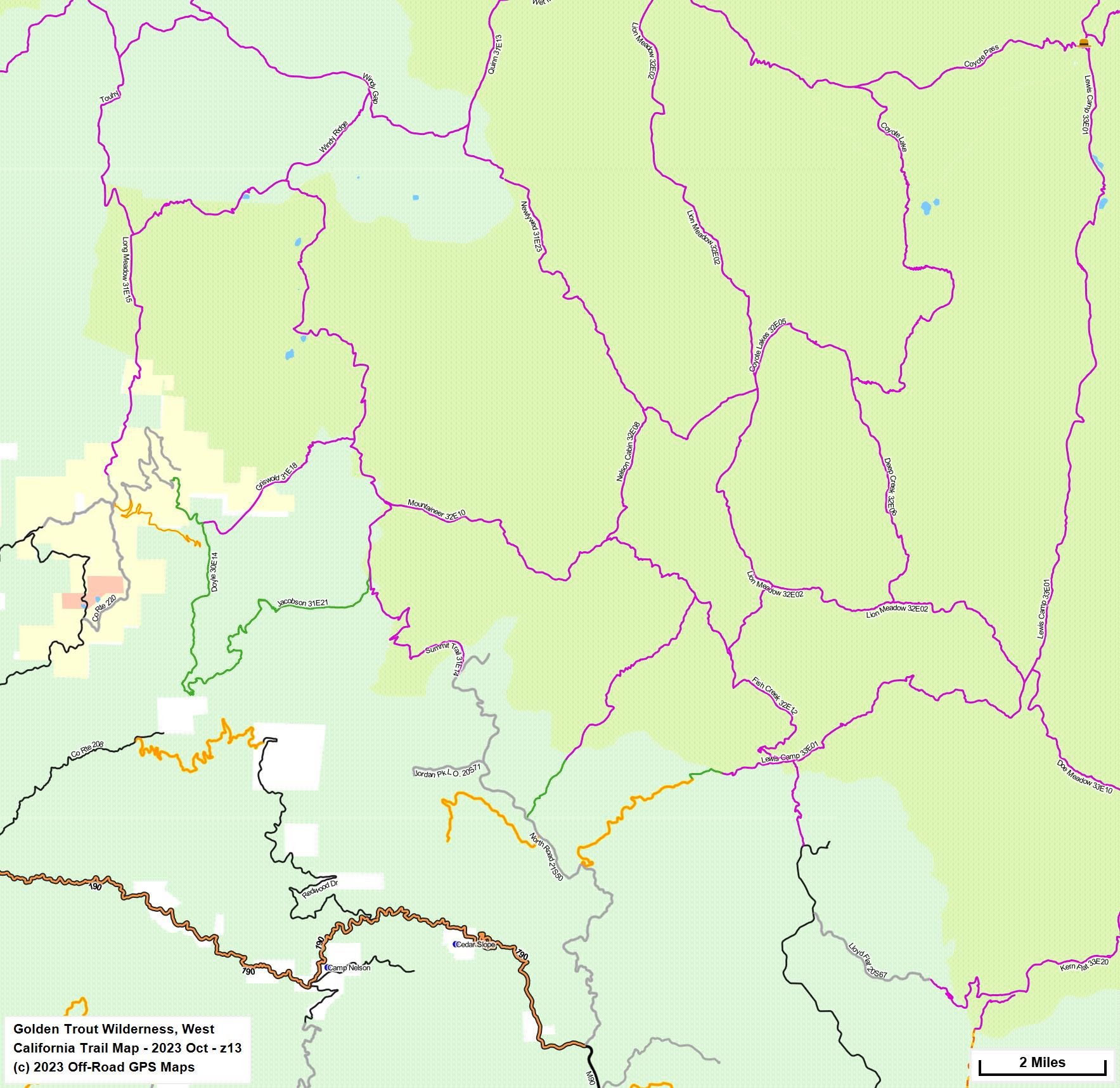 Golden Trout Wilderness, West z 13