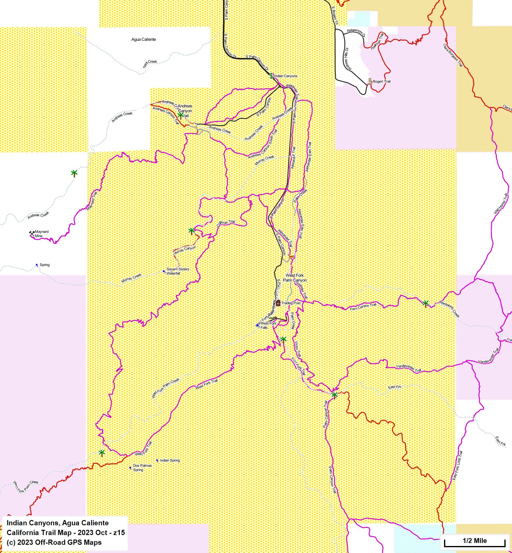 Indian Canyons, Agua Caliente z 15