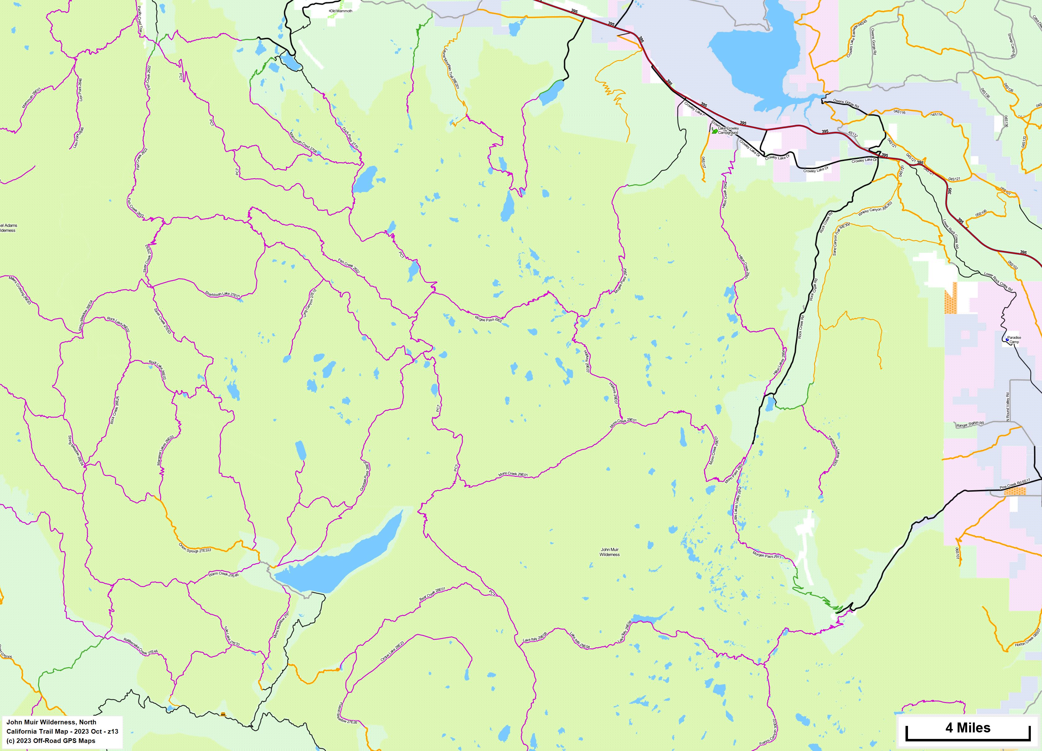John Muir Wilderness, North z 13