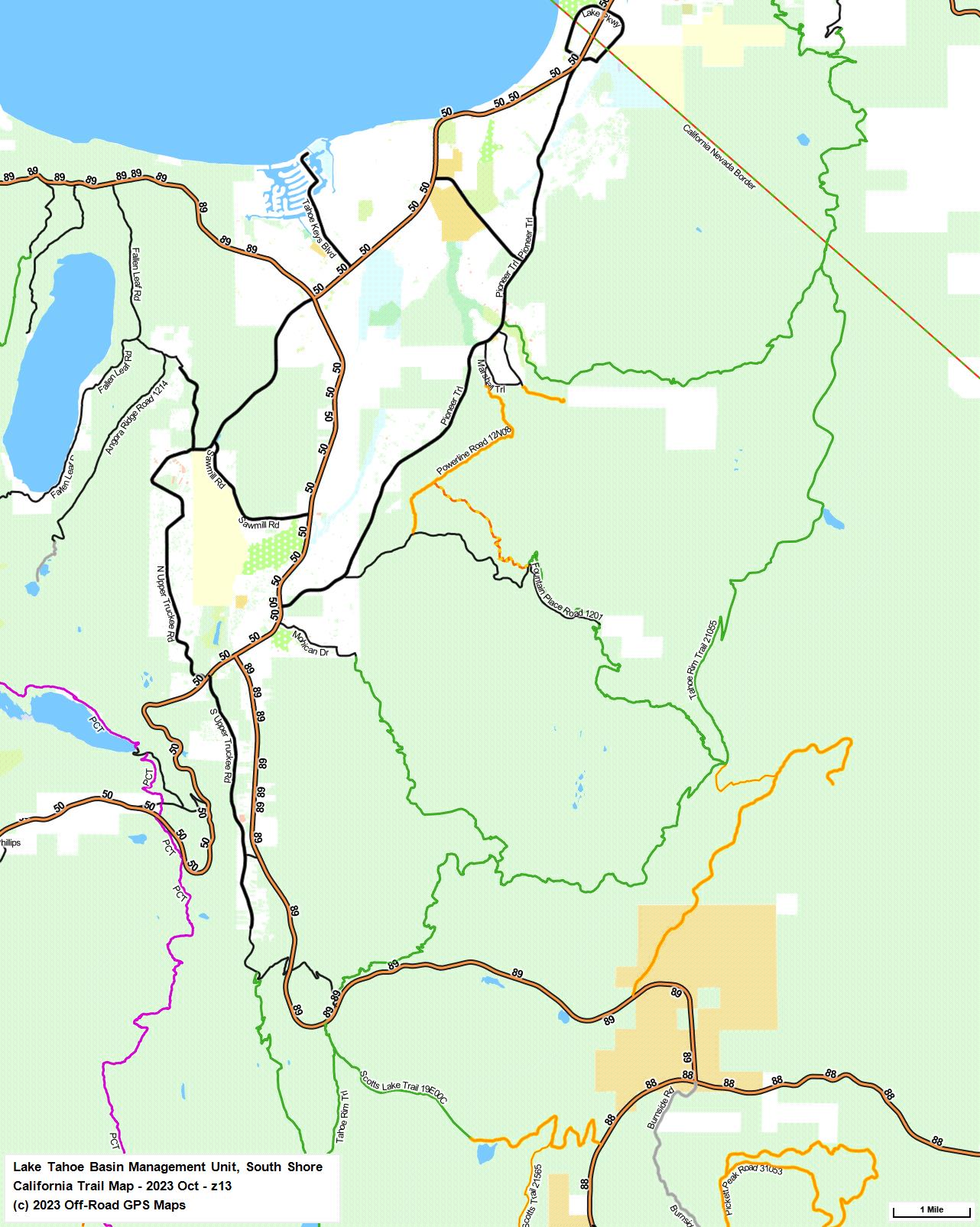 Lake Tahoe Basin Management Unit, South Shore z 13