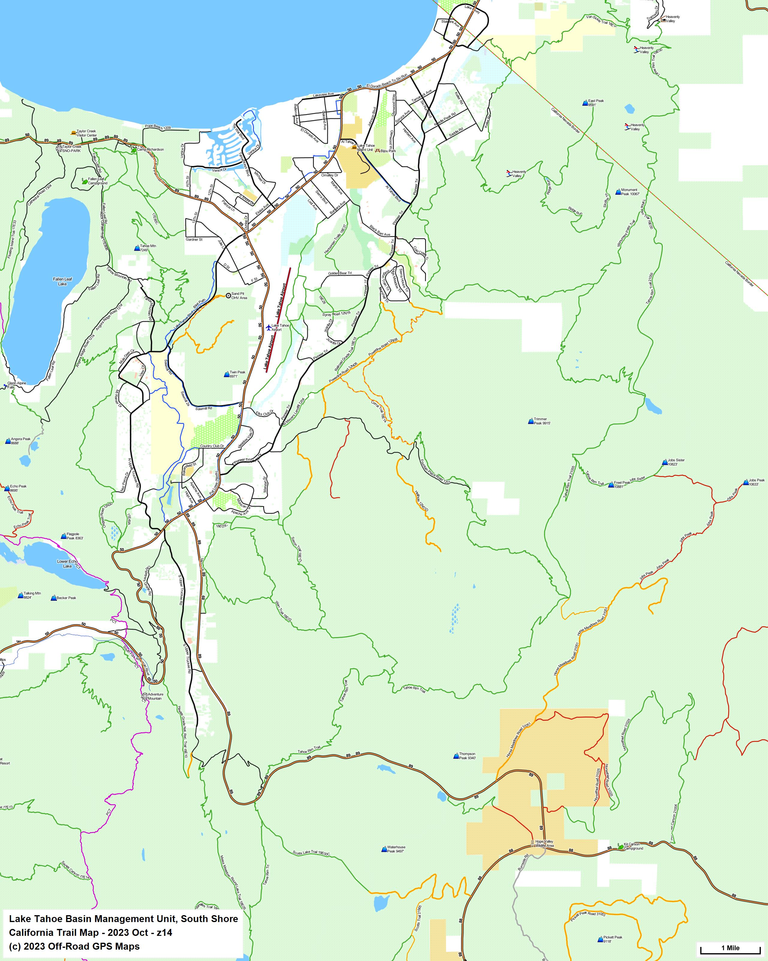 Lake Tahoe Basin Management Unit, South Shore z 14