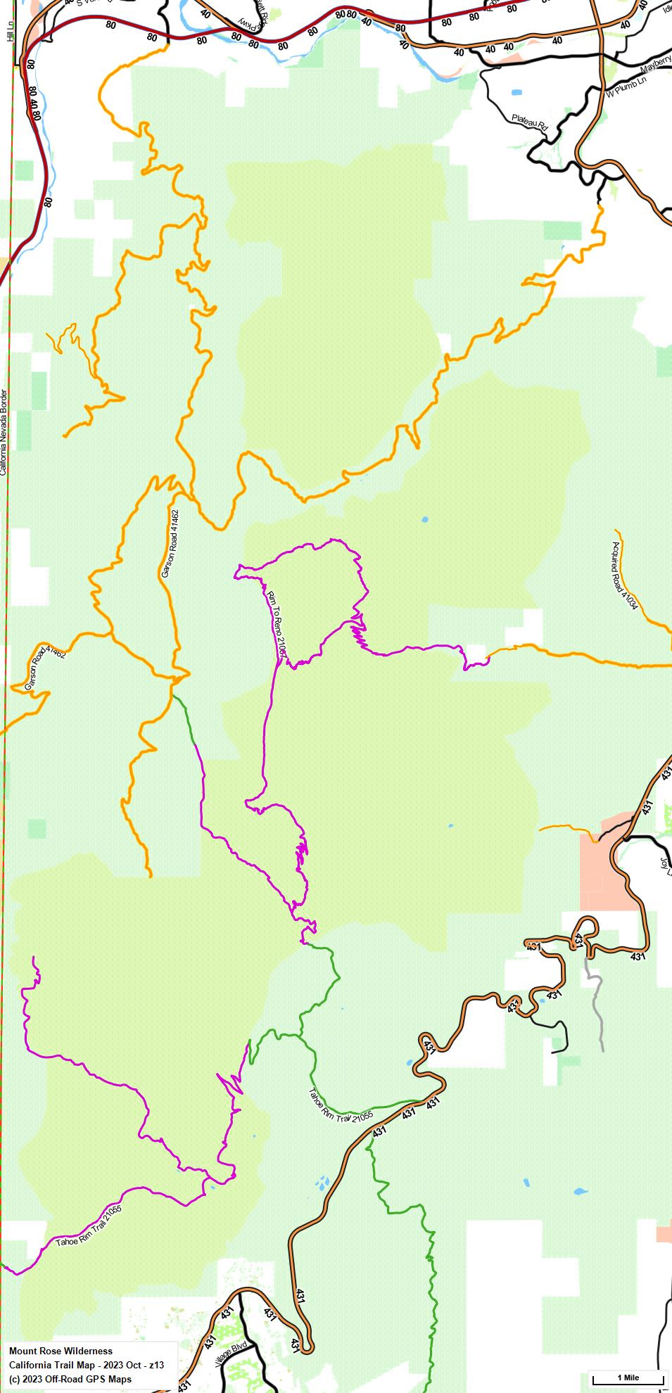 Mount Rose Wilderness z 13