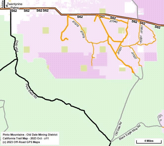 Pinto Mountains - Old Dale Mining District z 11