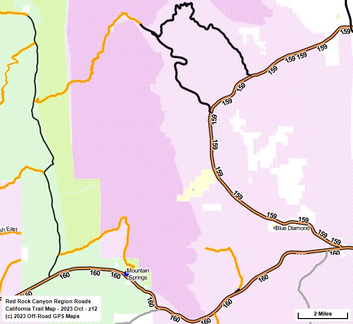 Red Rock Canyon Region Roads z 12