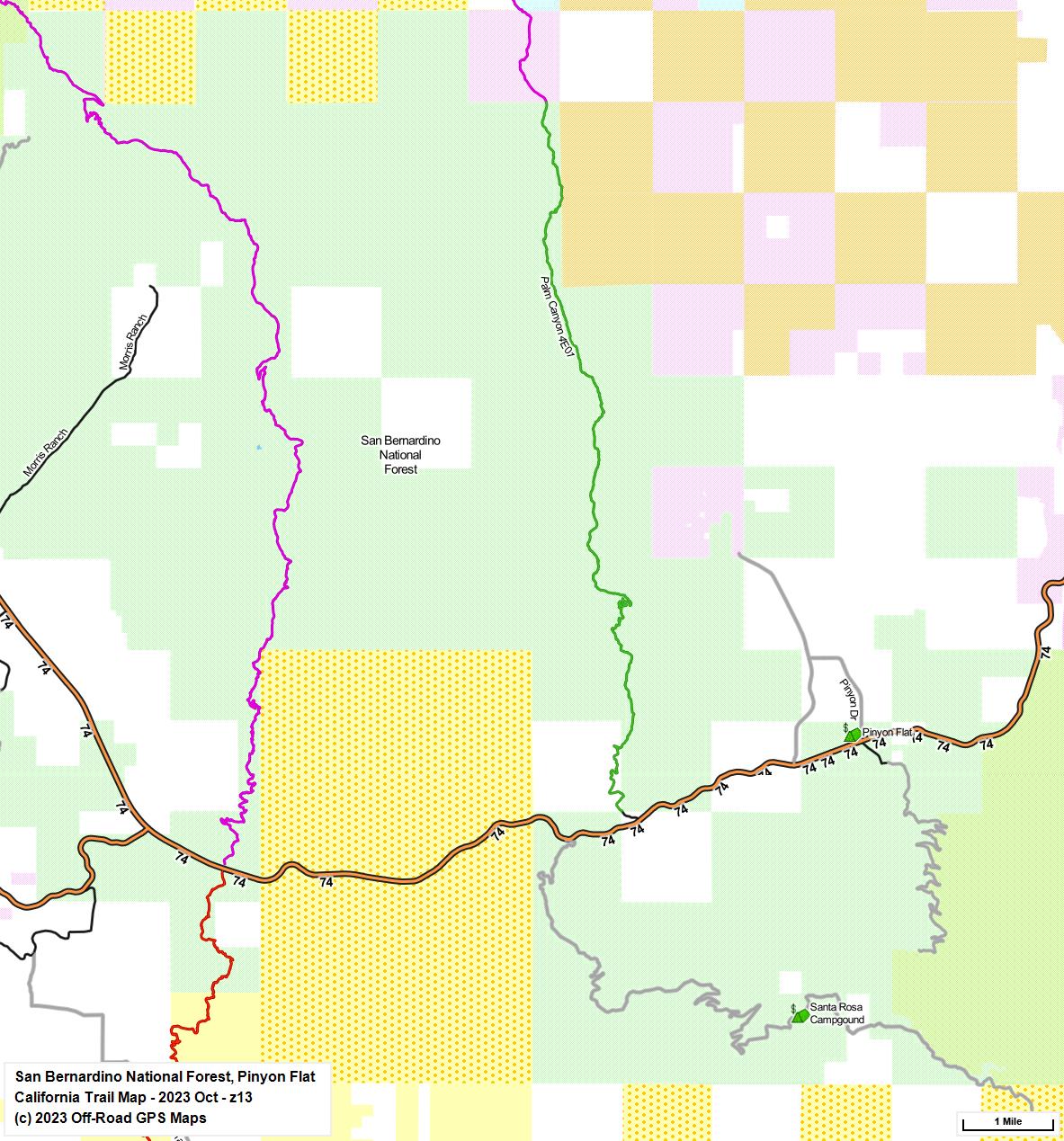 San Bernardino National Forest, Pinyon Flat z 13