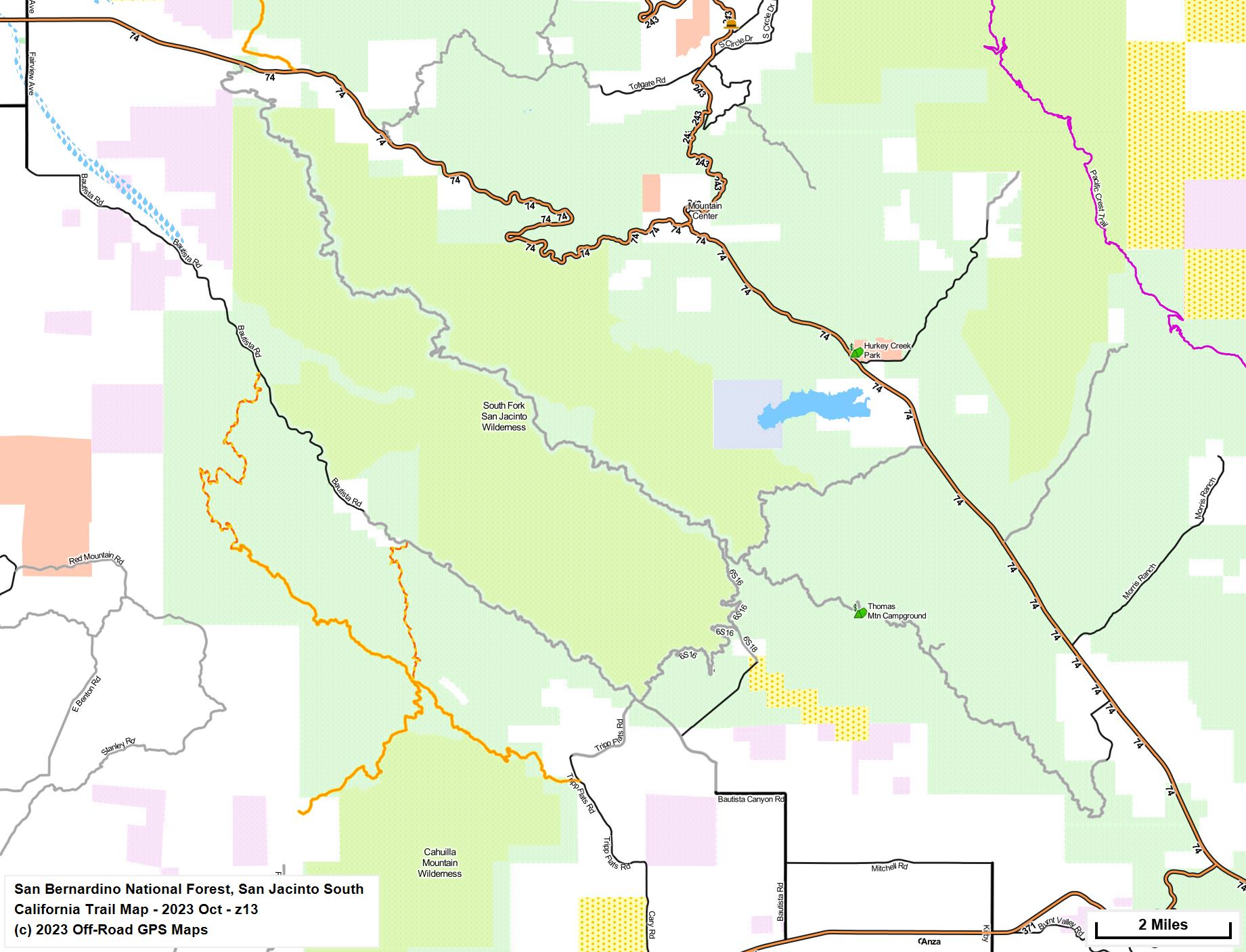 San Bernardino National Forest, San Jacinto South z 13