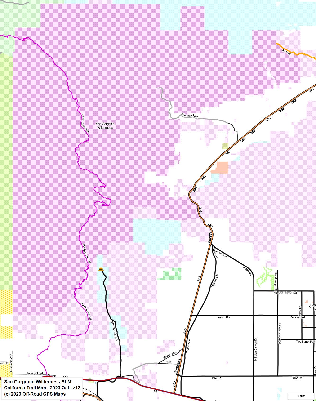 San Gorgonio Wilderness BLM z 13