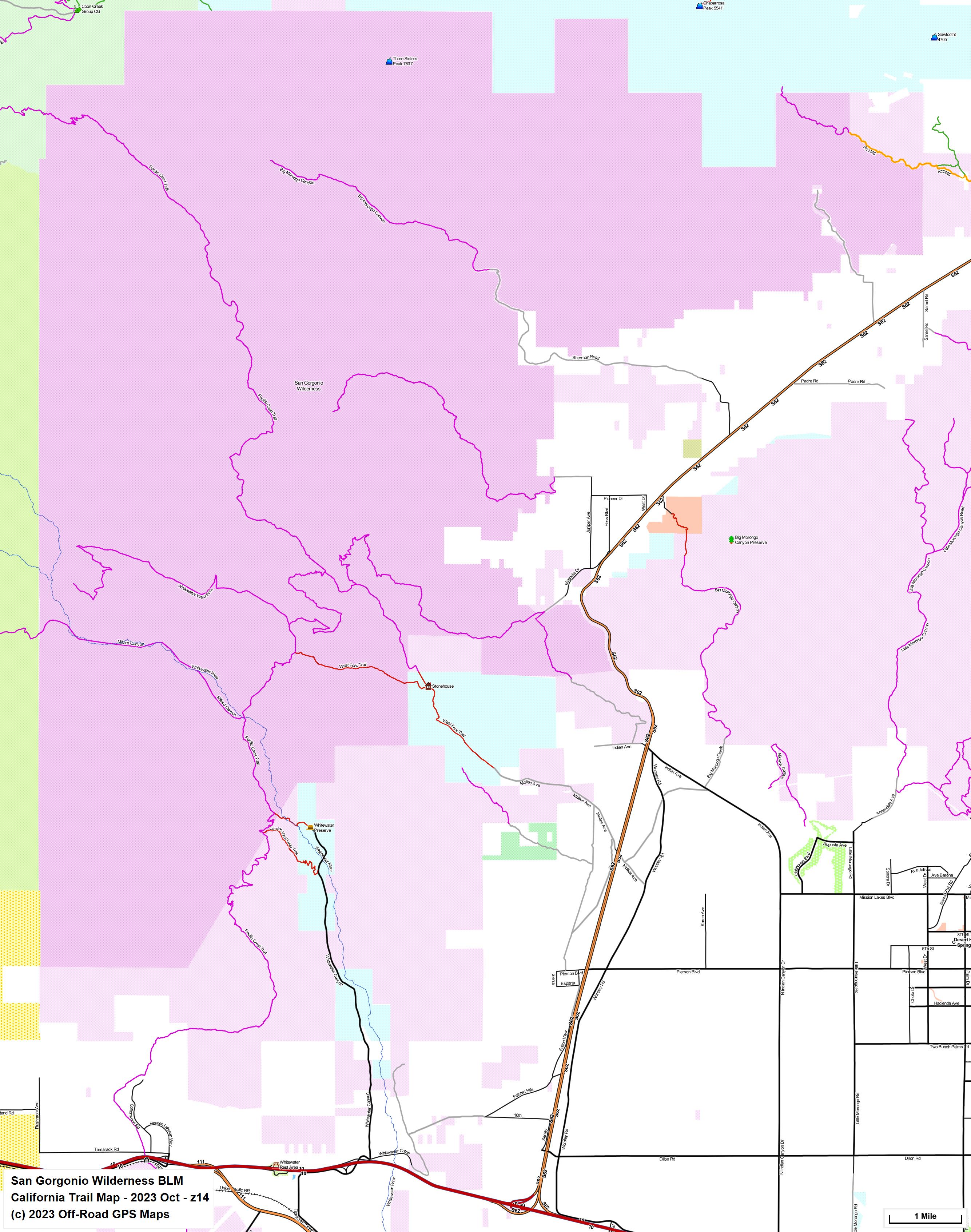 San Gorgonio Wilderness BLM z 14