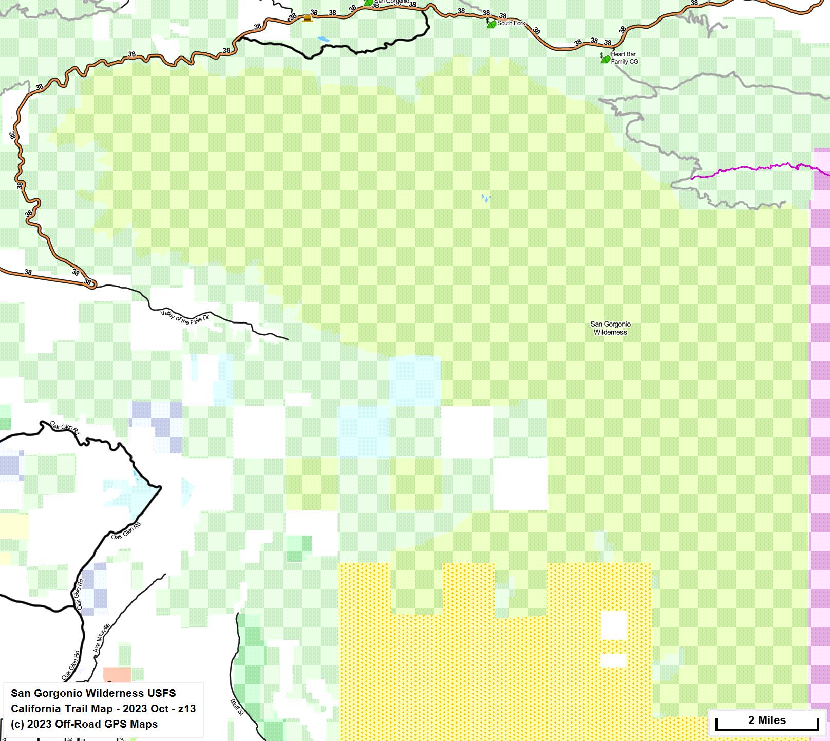 San Gorgonio Wilderness USFS z 13