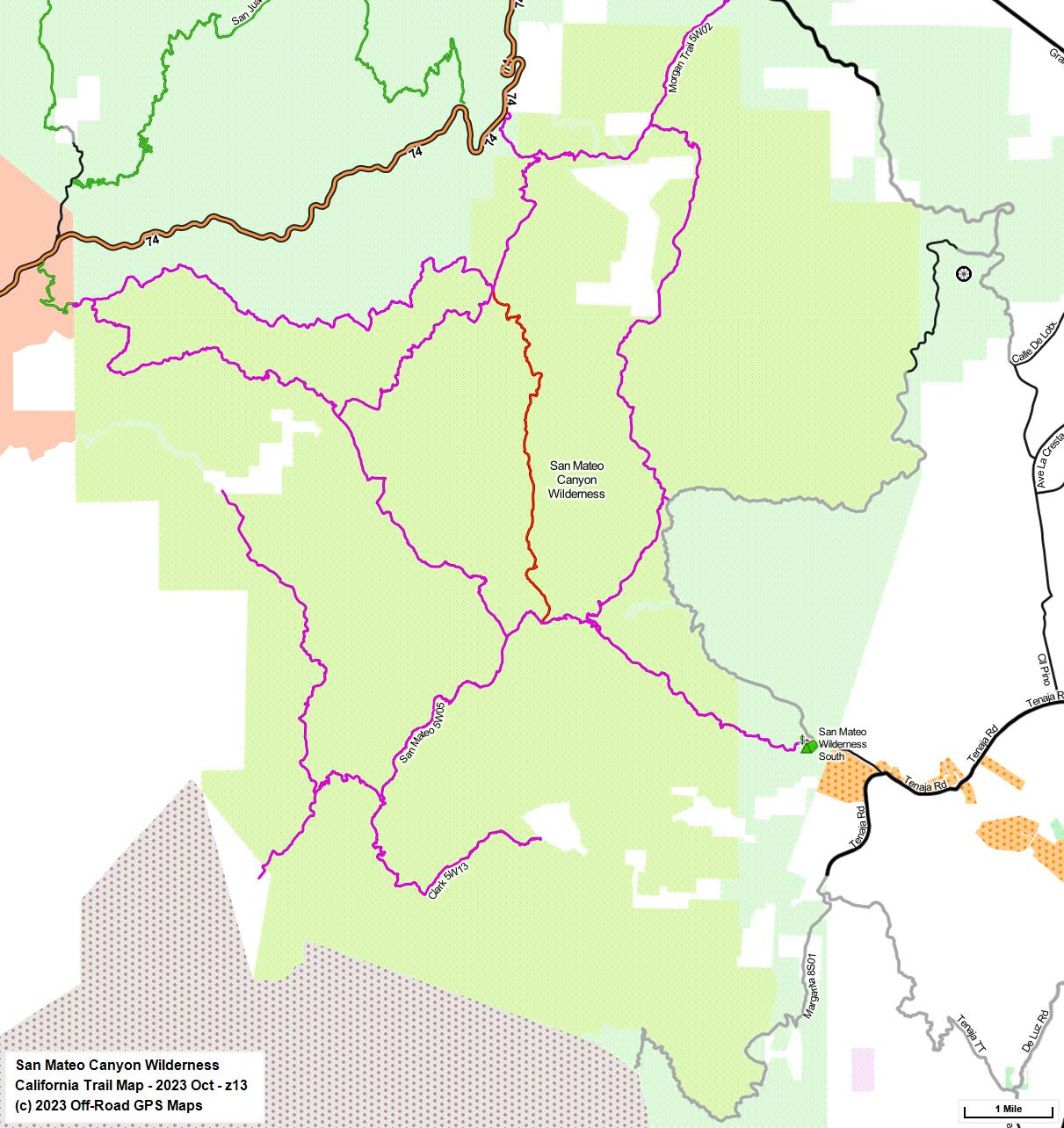 San Mateo Canyon Wilderness z 13