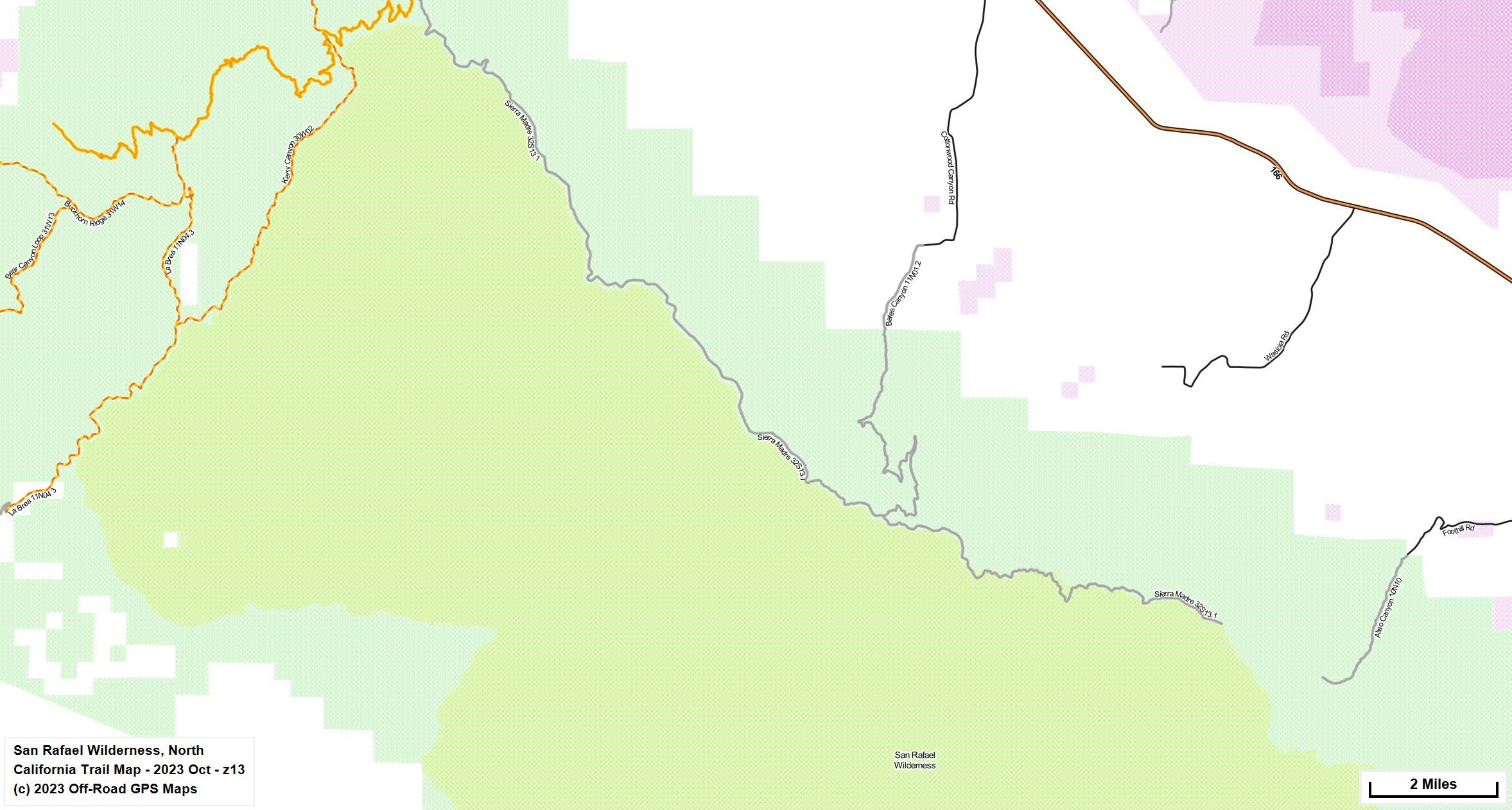 San Rafael Wilderness, North z 13