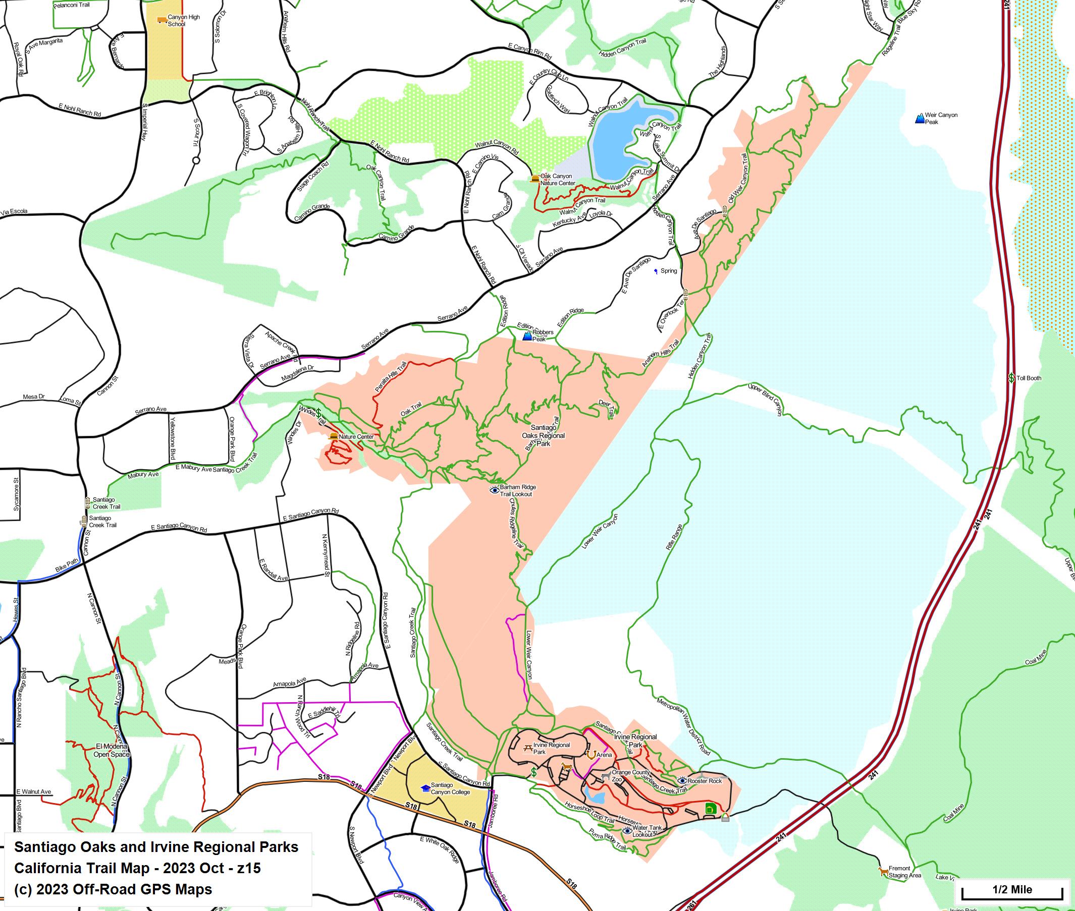 Santiago Oaks and Irvine Regional Parks z 15