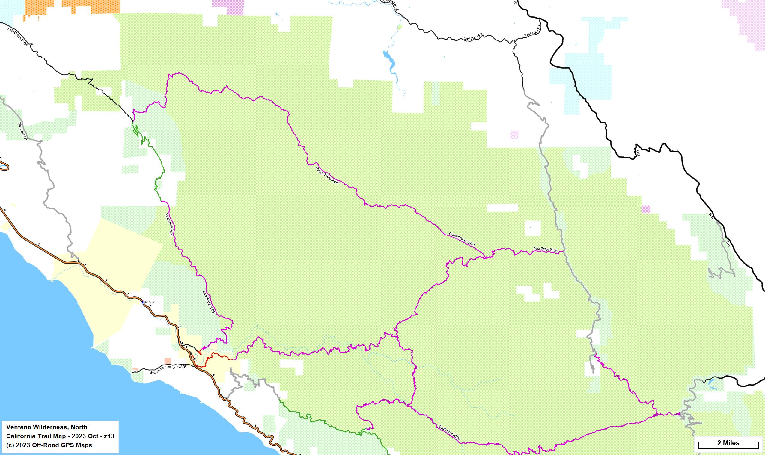 Ventana wilderness trails sale
