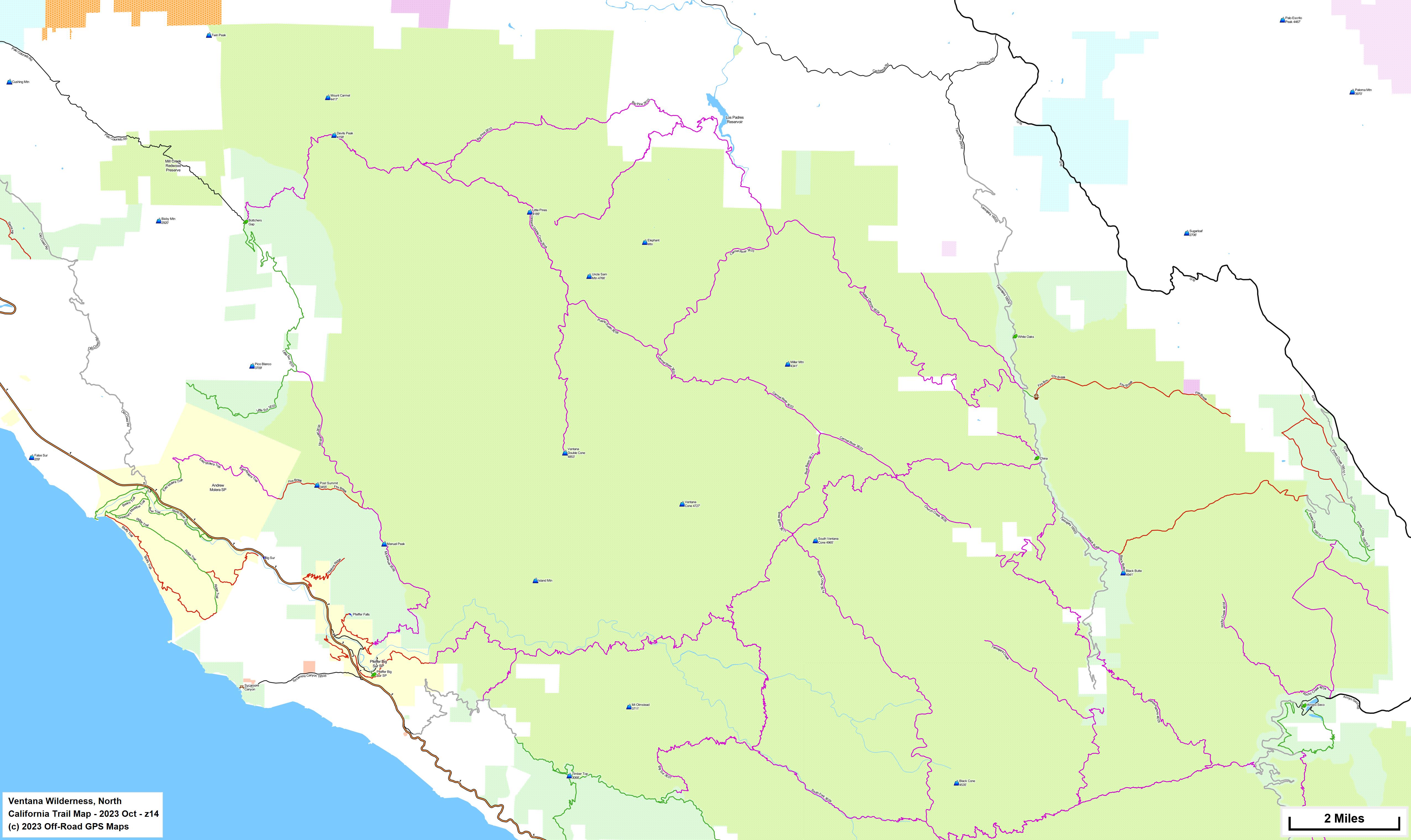 Ventana Wilderness, North z 14