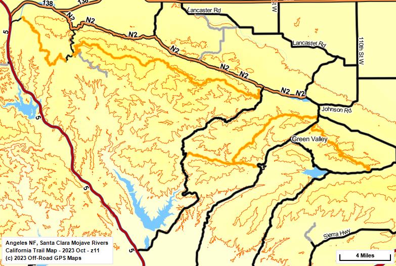 Angeles NF, Santa Clara Mojave Rivers z 11