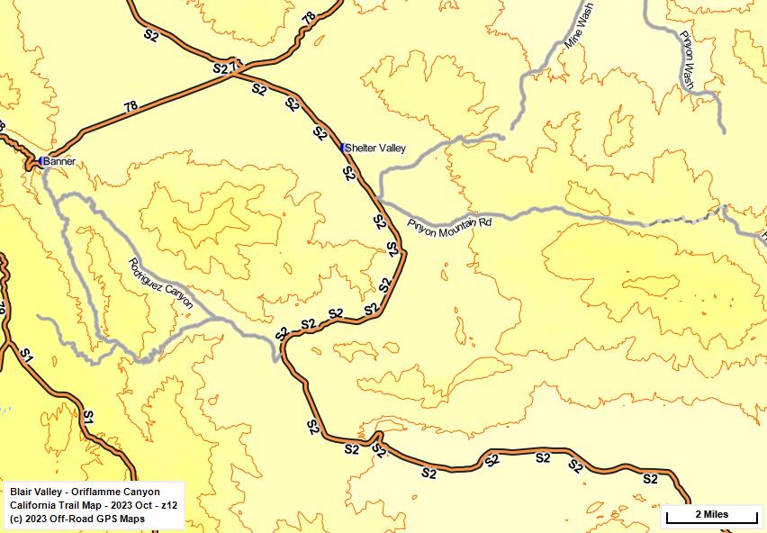 Blair Valley - Oriflamme Canyon z 12