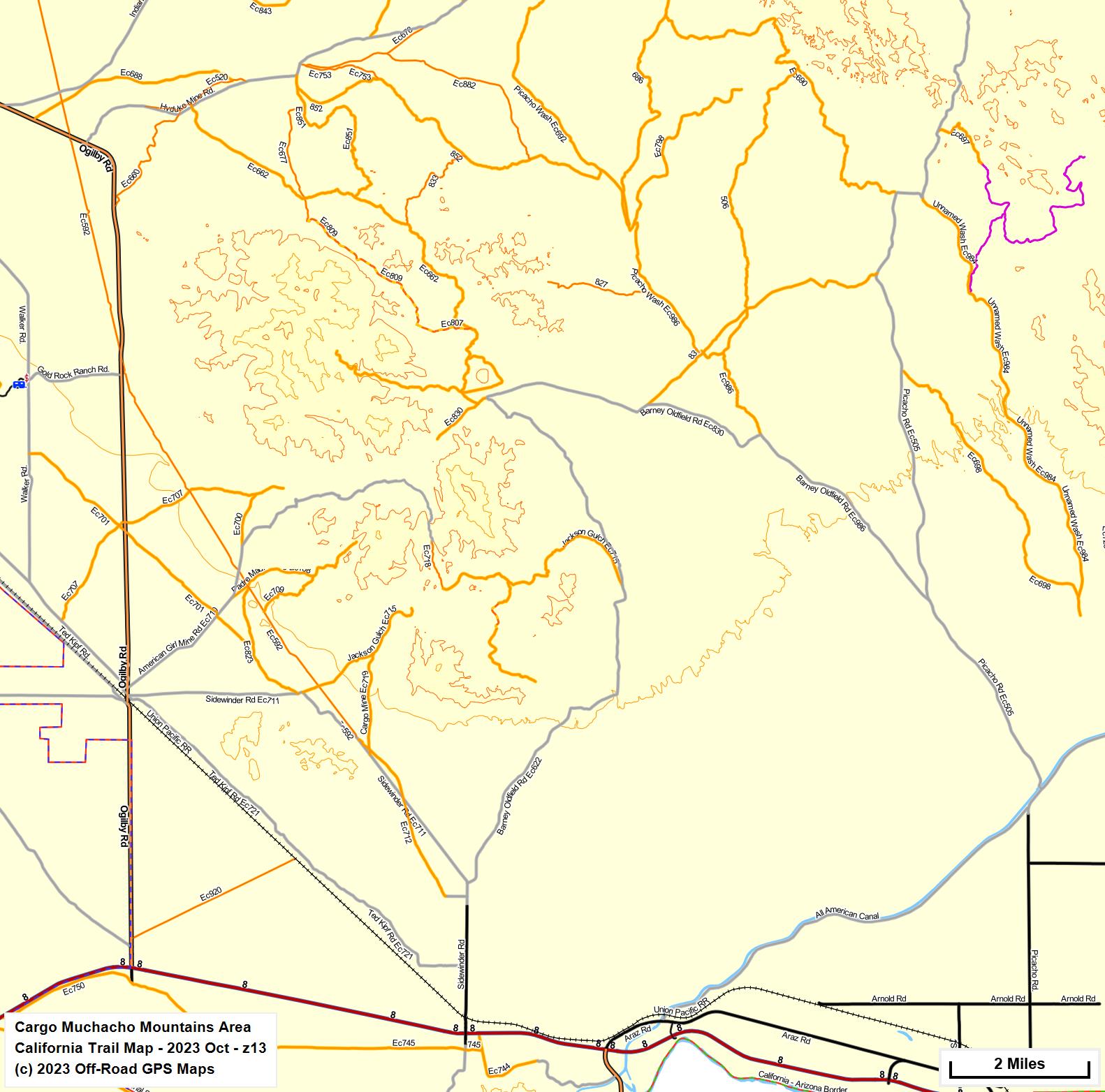 Cargo Muchacho Mountains Area z 13