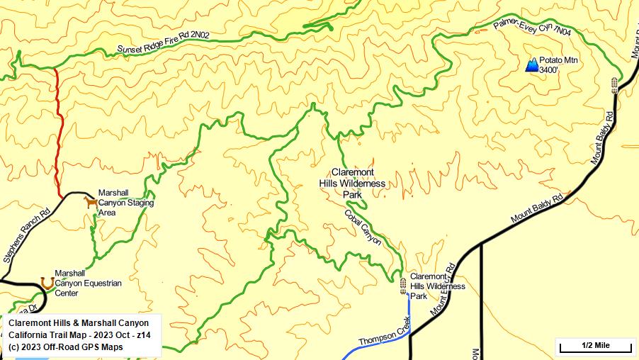 Claremont Hills & Marshall Canyon z 14