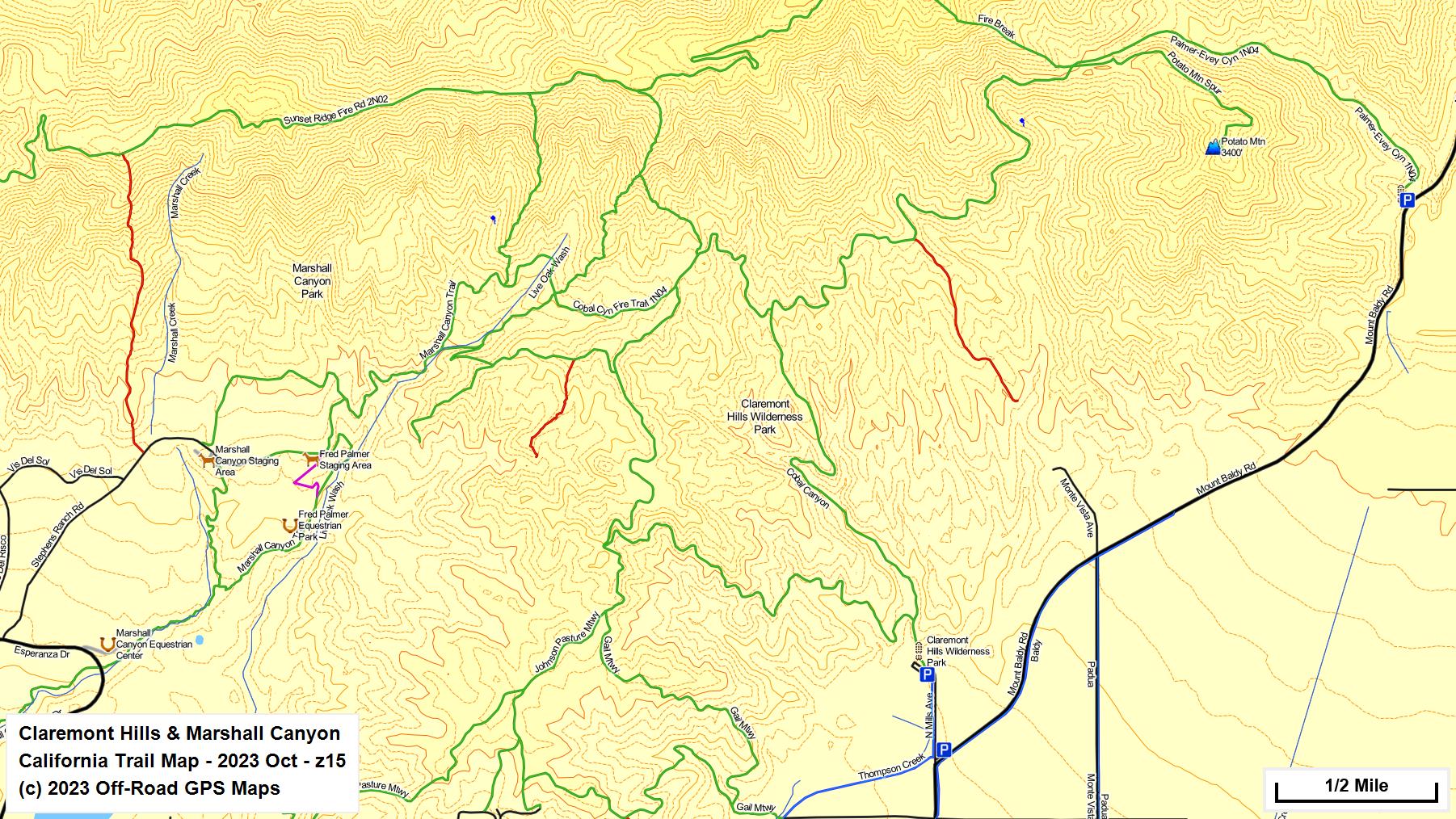 Claremont Hills & Marshall Canyon z 15