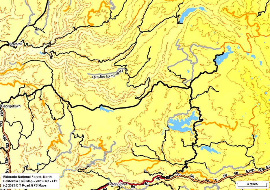 Eldorado National Forest, North z 11