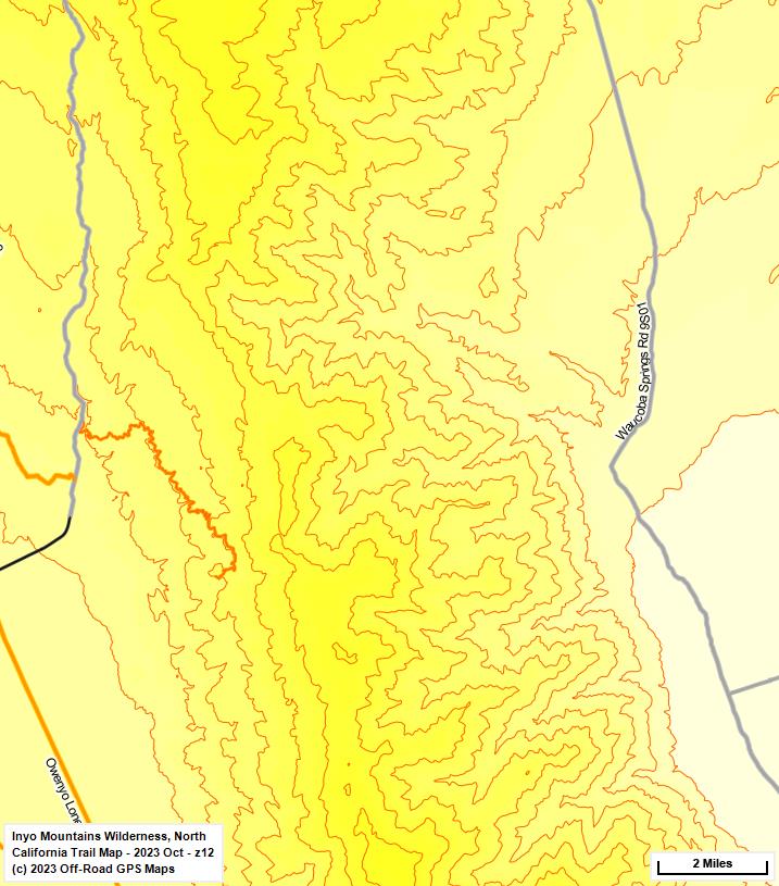 Inyo Mountains Wilderness, North z 12
