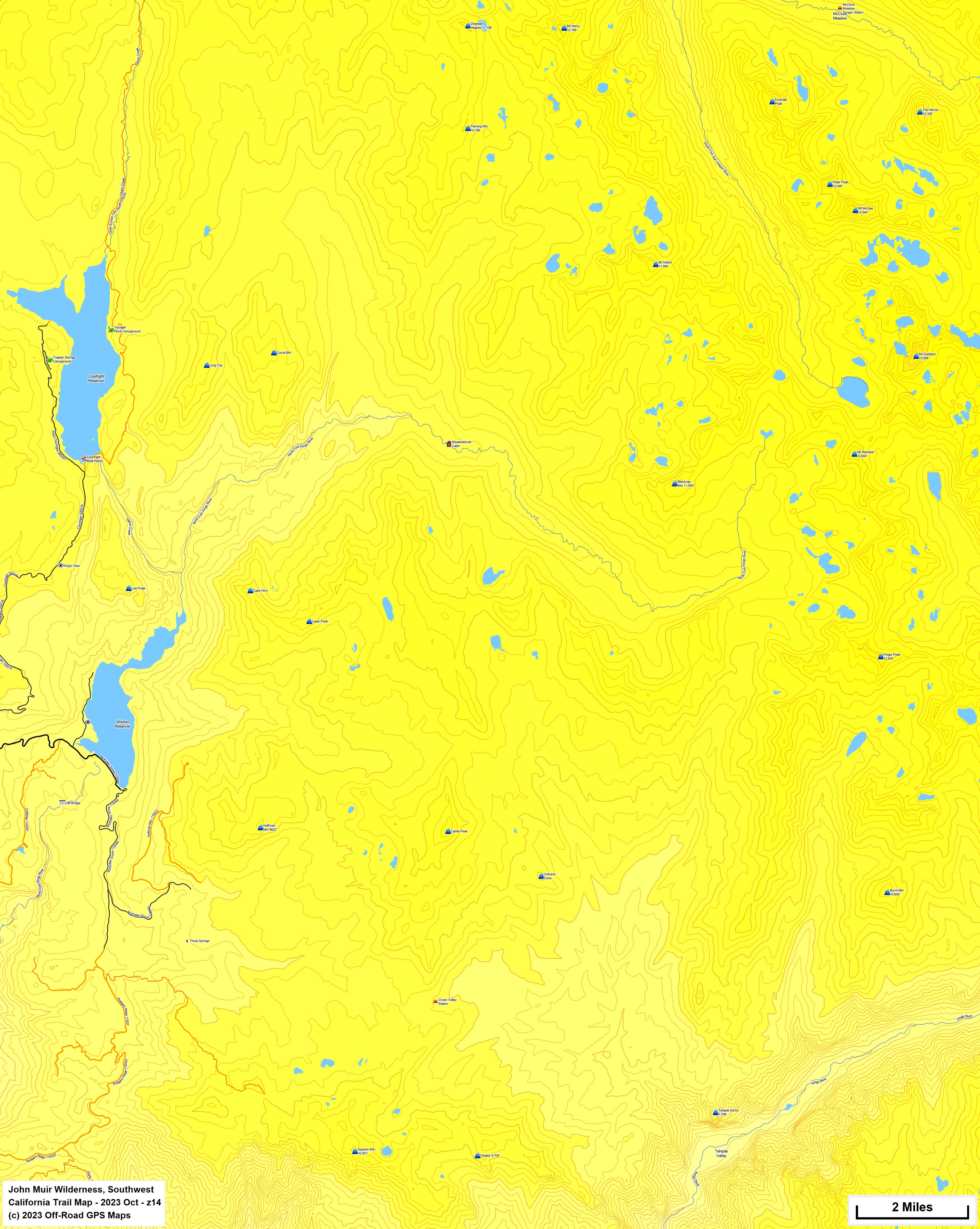 John Muir Wilderness, Southwest z 14