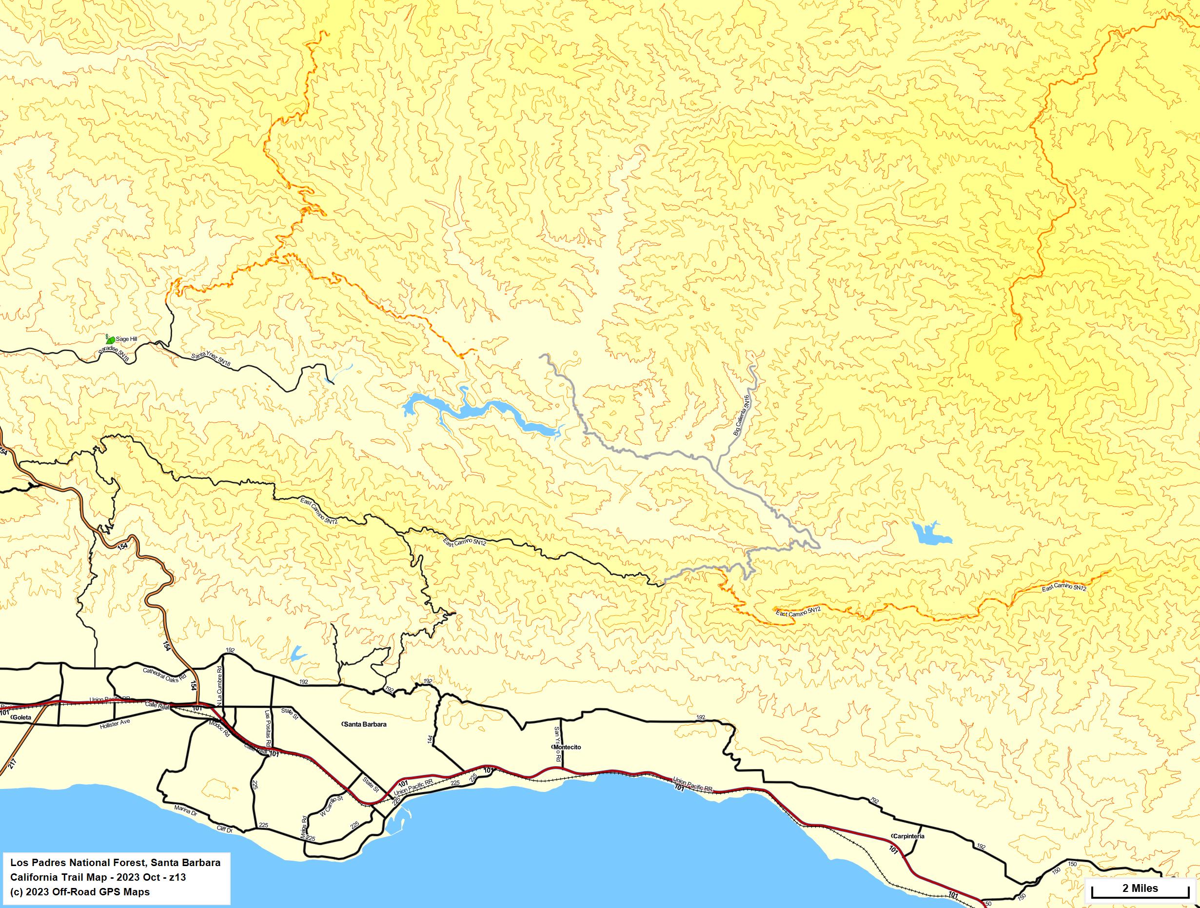 Los Padres National Forest, Santa Barbara z 13