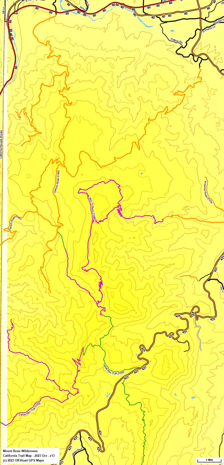 Mount Rose Wilderness z 13