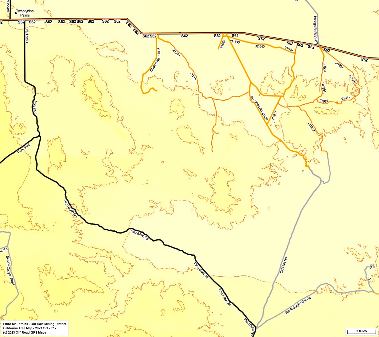 Pinto Mountains - Old Dale Mining District z 12