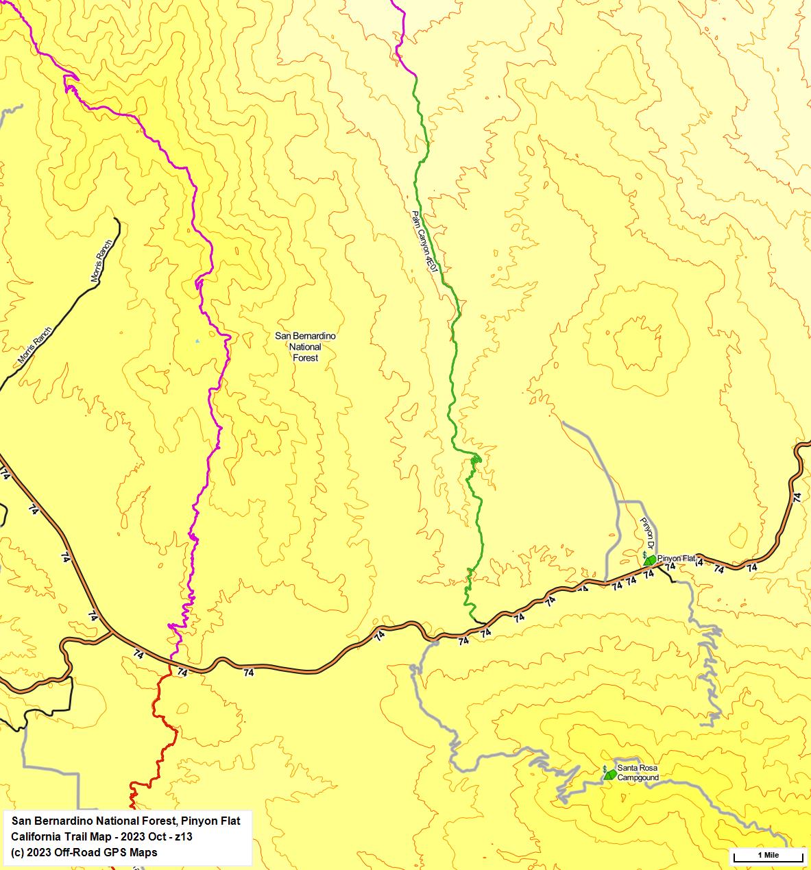 San Bernardino National Forest, Pinyon Flat z 13