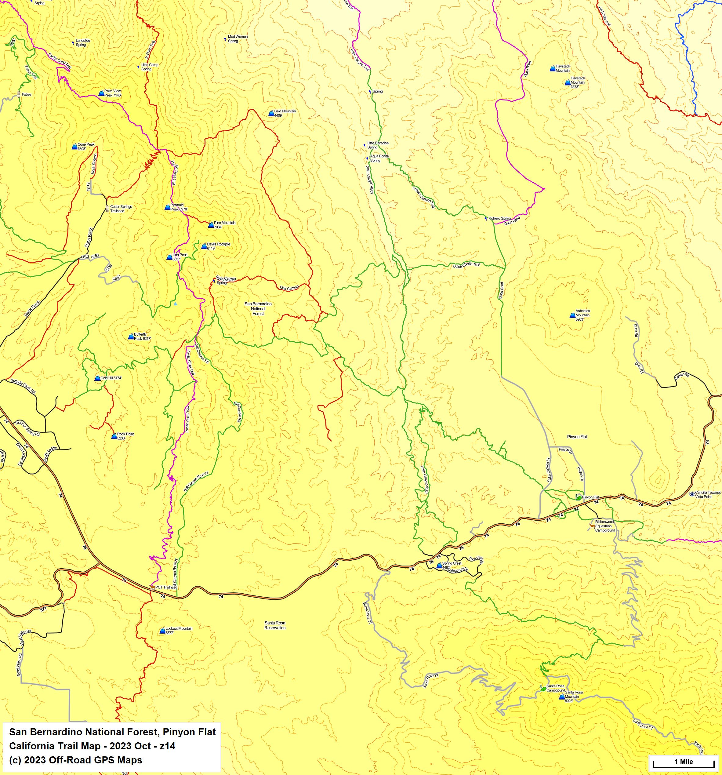 San Bernardino National Forest, Pinyon Flat z 14