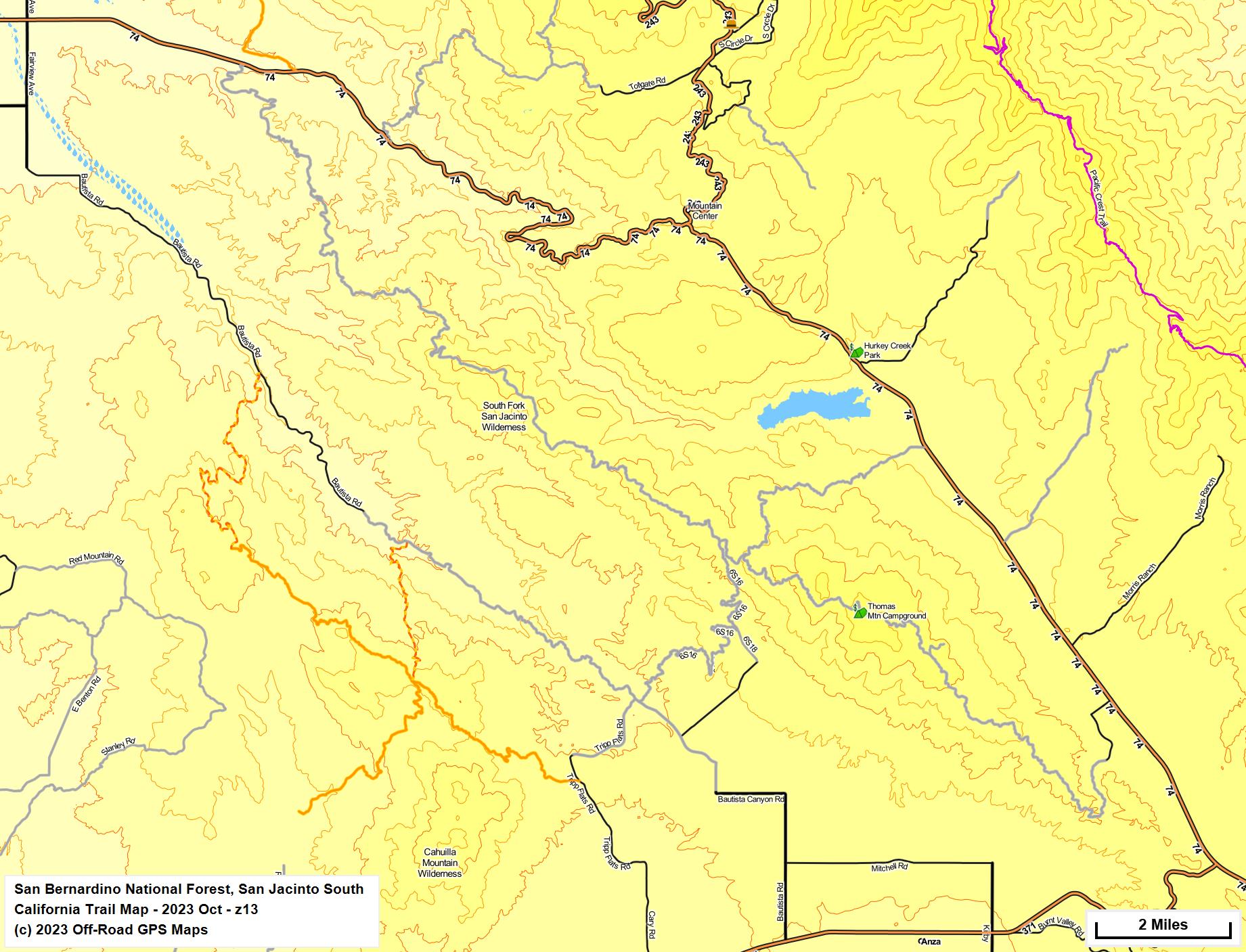 San Bernardino National Forest, San Jacinto South z 13