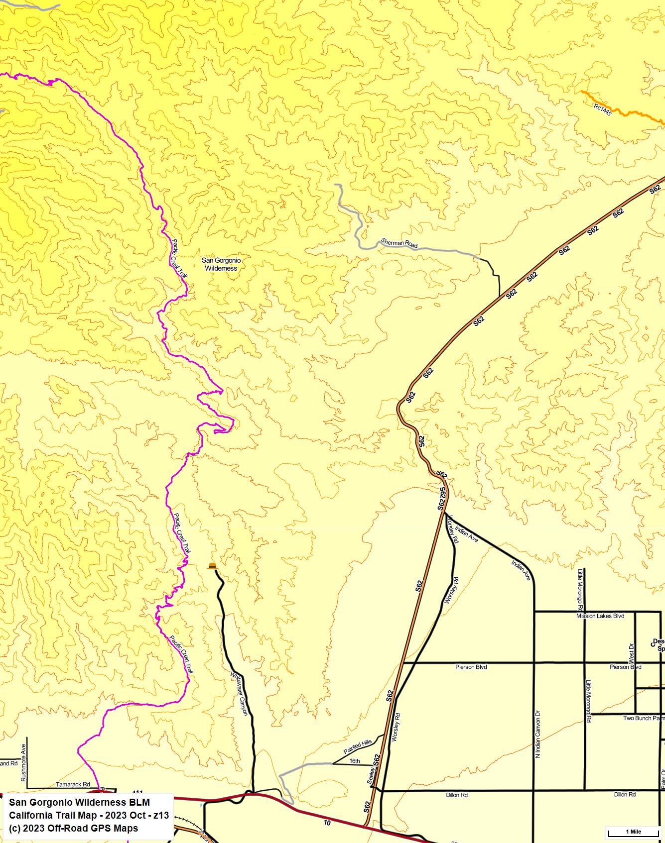 San Gorgonio Wilderness BLM z 13