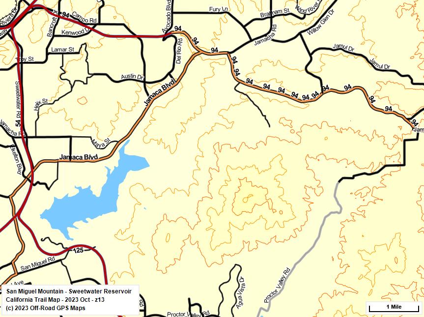 San Miguel Mountain - Sweetwater Reservoir z 13