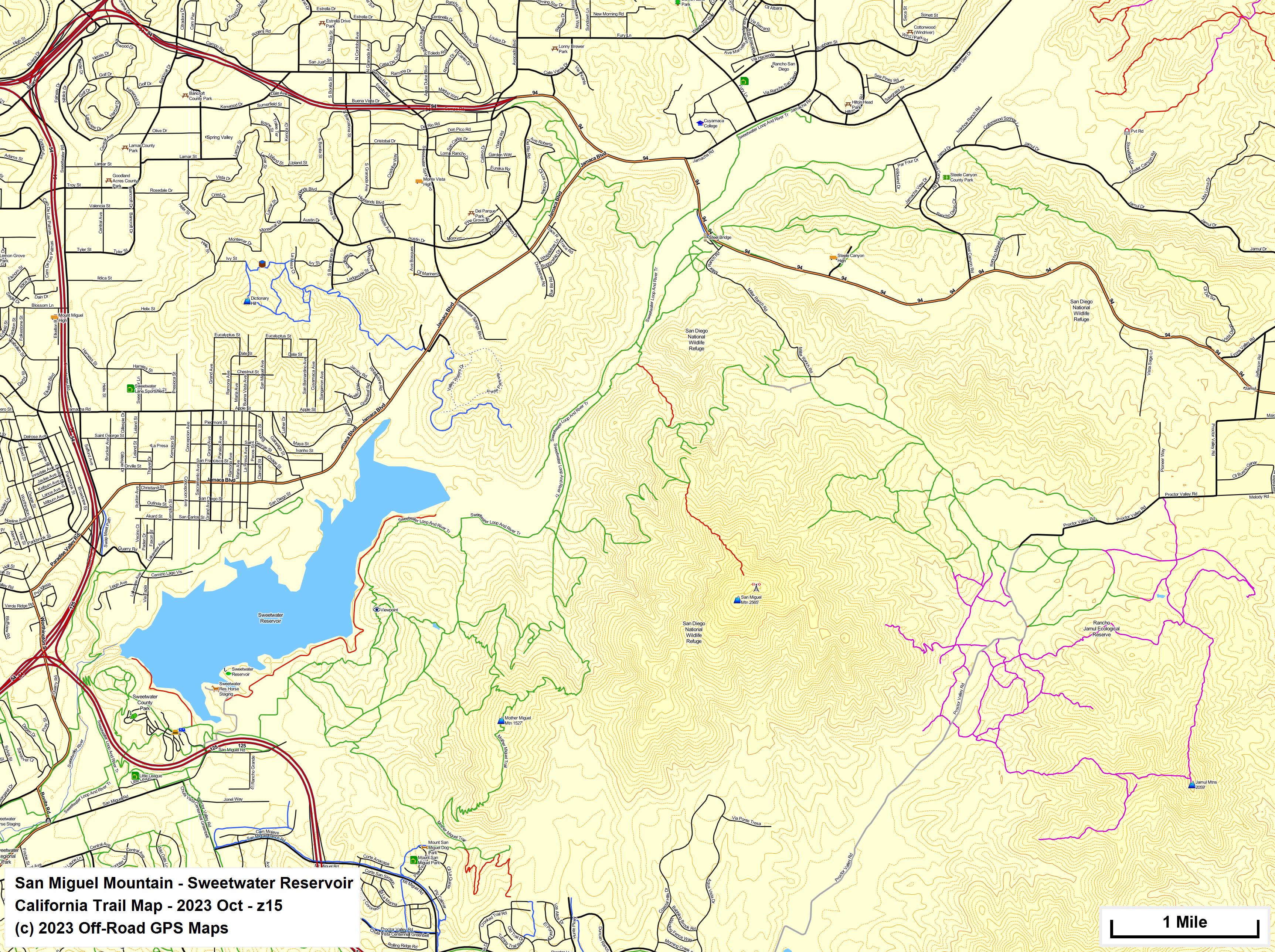 San Miguel Mountain - Sweetwater Reservoir z 15