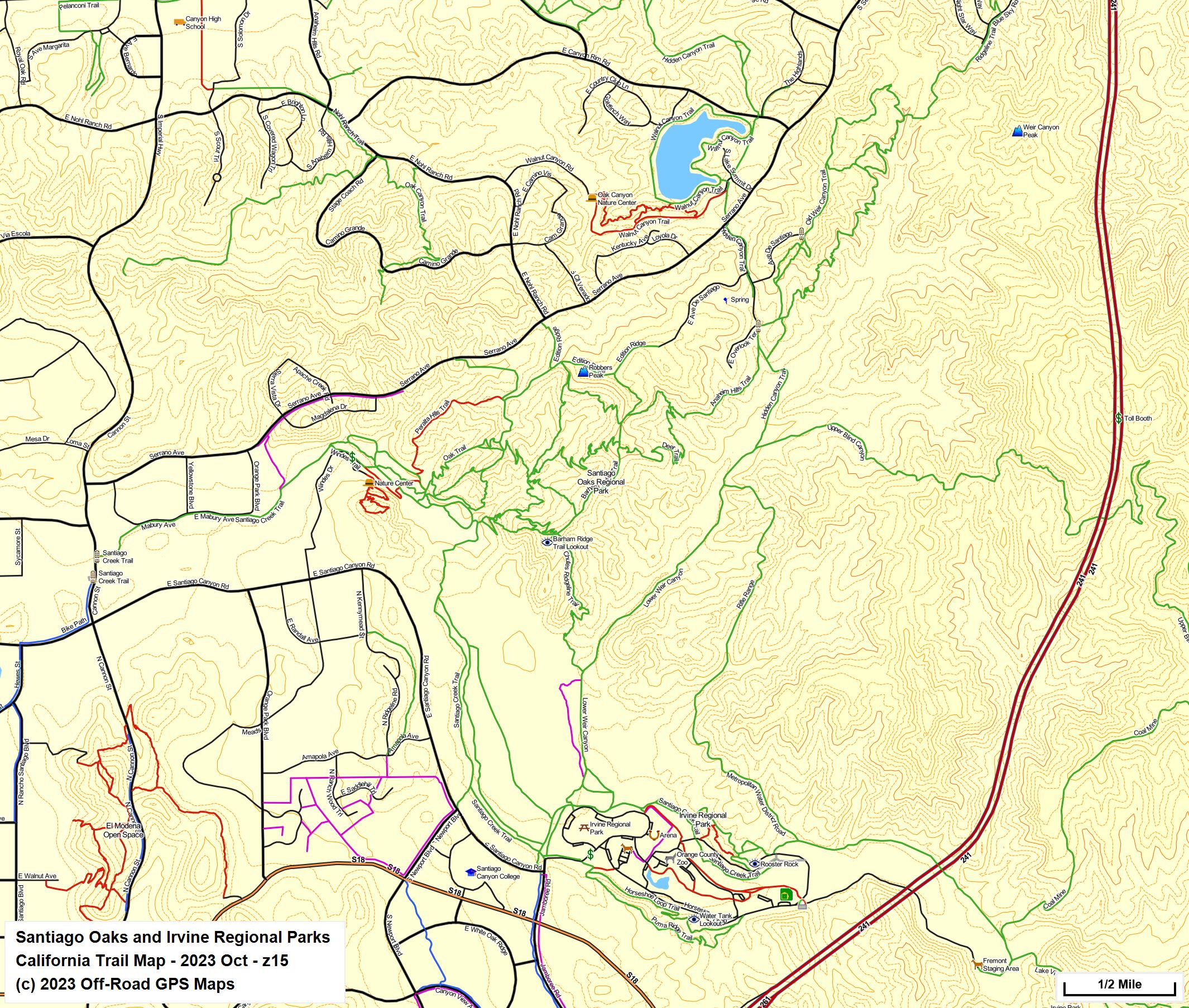 Santiago Oaks and Irvine Regional Parks z 15