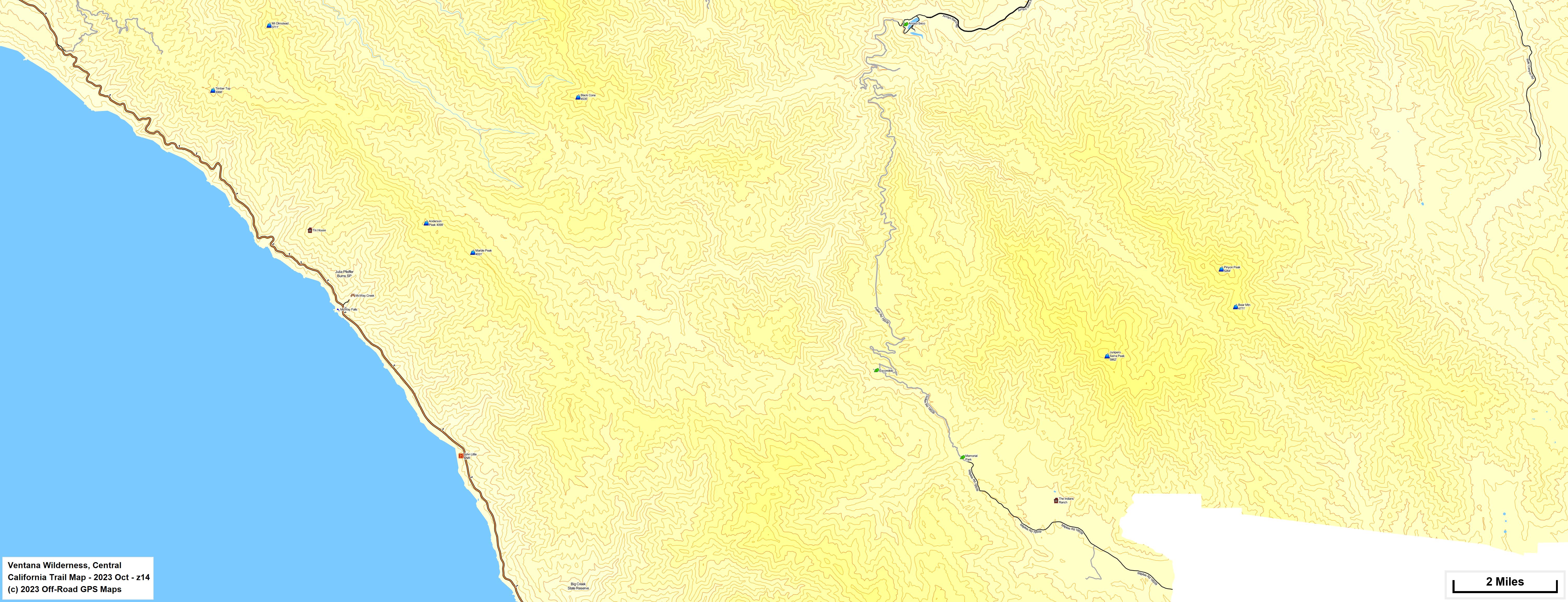 Ventana Wilderness, Central z 14