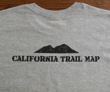 California Trail Map t-shirt
